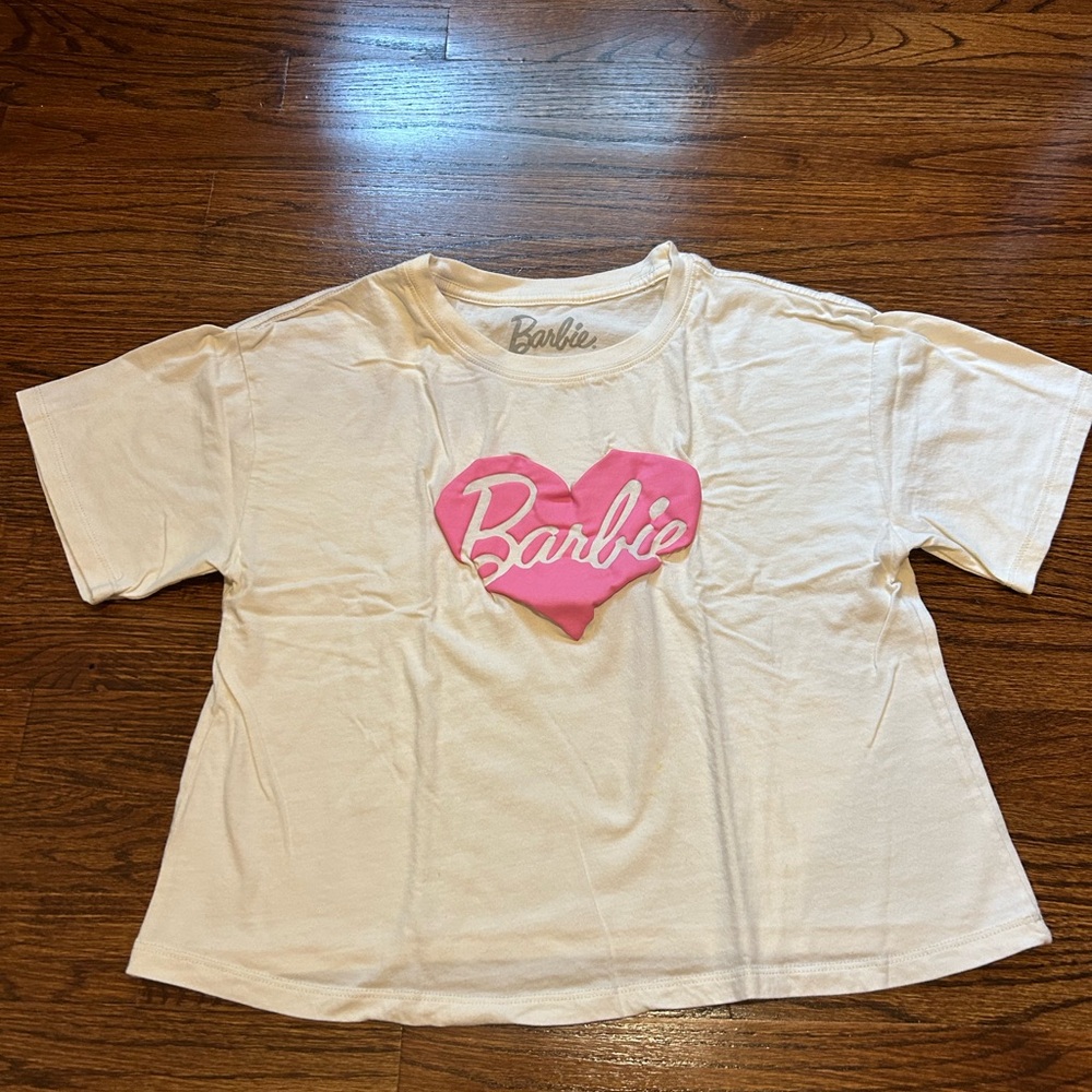 Barbie White and Pink Heart T-Shirt